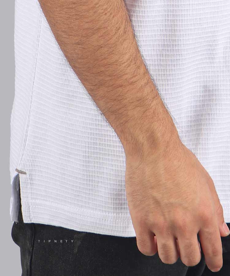                                                                 سفید مشکی طوسی پیراهن یقه انگلیسی 1162  - تصویر 8