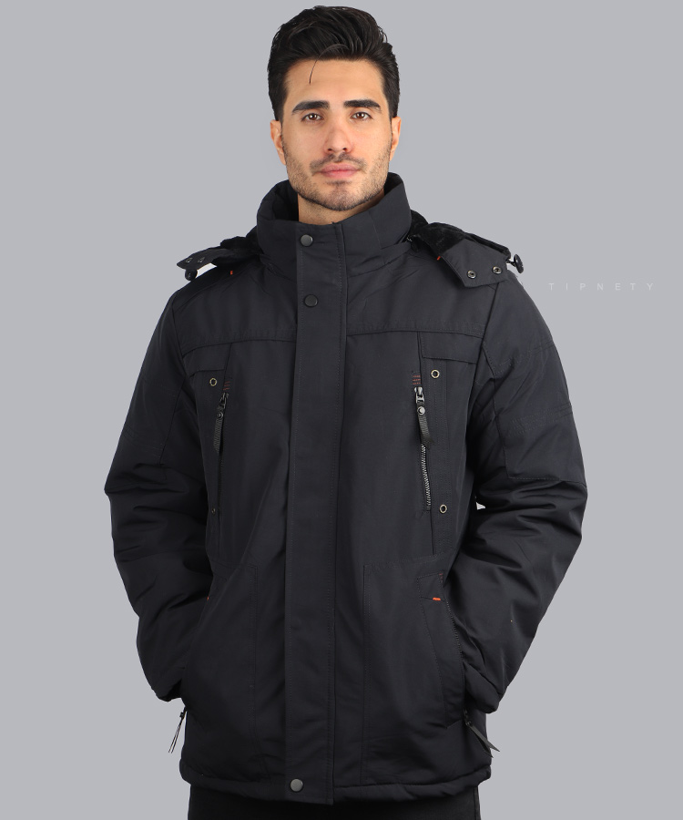                                                                                                                 سبز سورمه ای خاکی زمستانه کاپشن 0289  - تصویر 4