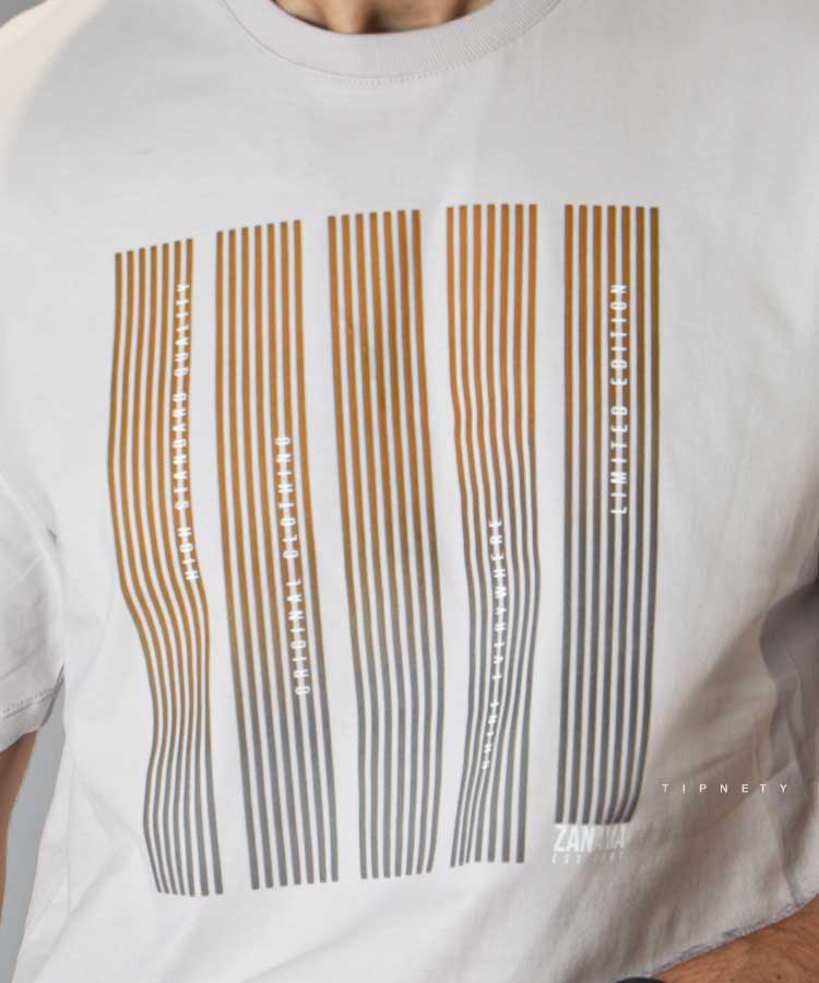 تیشرت طرح دار مردانه 1165