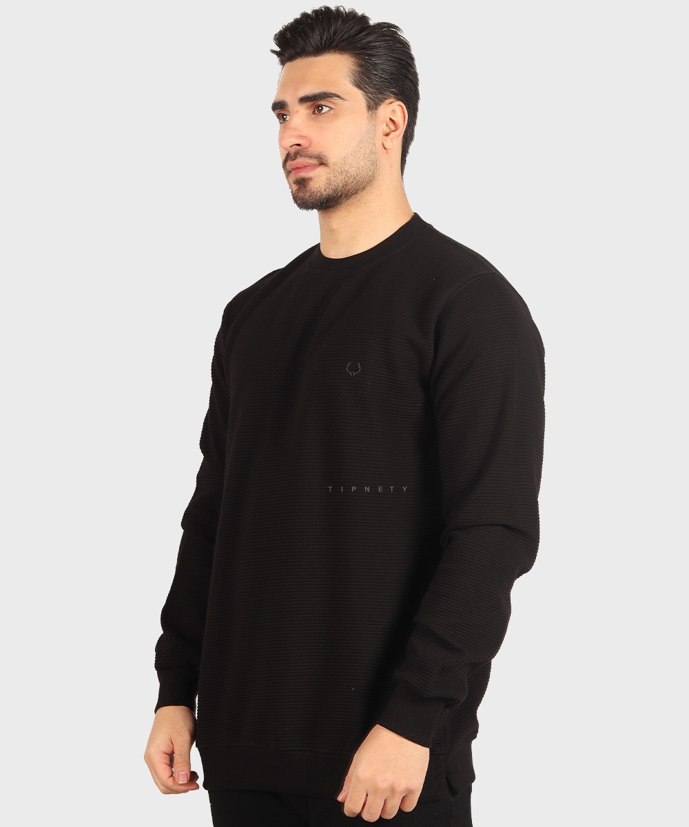         طوسی سورمه ای مشکی پاییزه تیشرت 6046  - تصویر 10