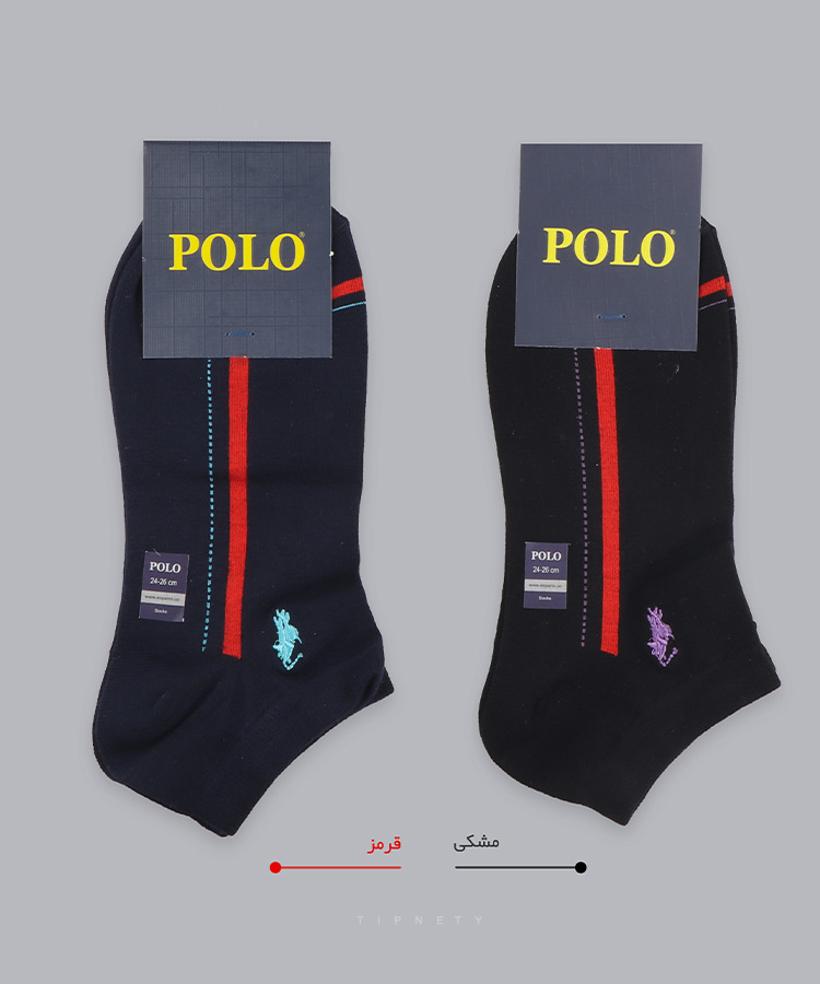                             سبز مشکی سورمه ای سفید قرمز بنفش جوراب مچی 9097  - تصویر 4