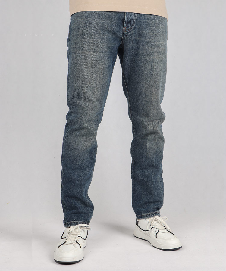 شلوار جین ریلکس وینتیج مردانه ساده 0100