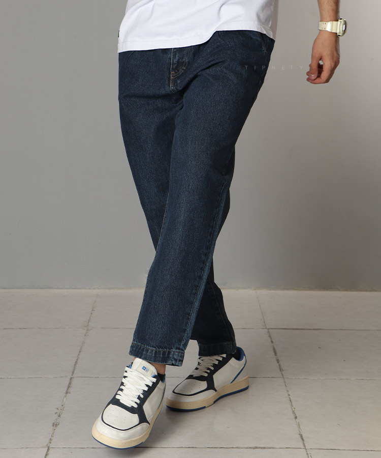 شلوار جین ریلکس وینتیج مردانه ساده 8013