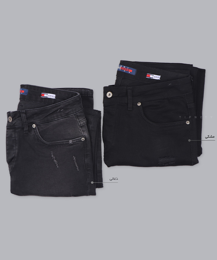                                                                                                         سورمه ای       ذغالی مشکی شلوار جین اسکینی 3632  - تصویر 3