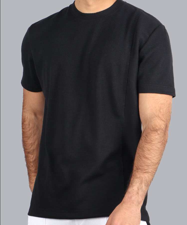                                                                                                                                                                                     صدری سفید مشکی کرم طوسی تیشرت بیسیک 1288  - تصویر 3