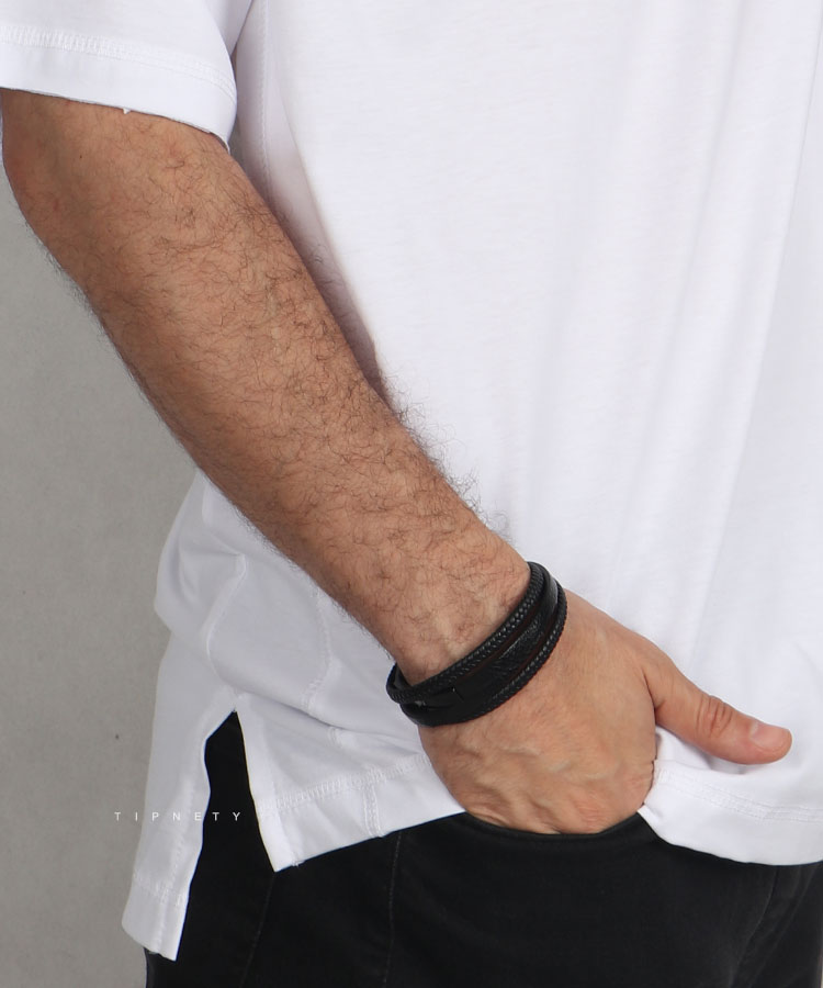                                           مشکی سفید تیشرت لش 1316  - تصویر 6