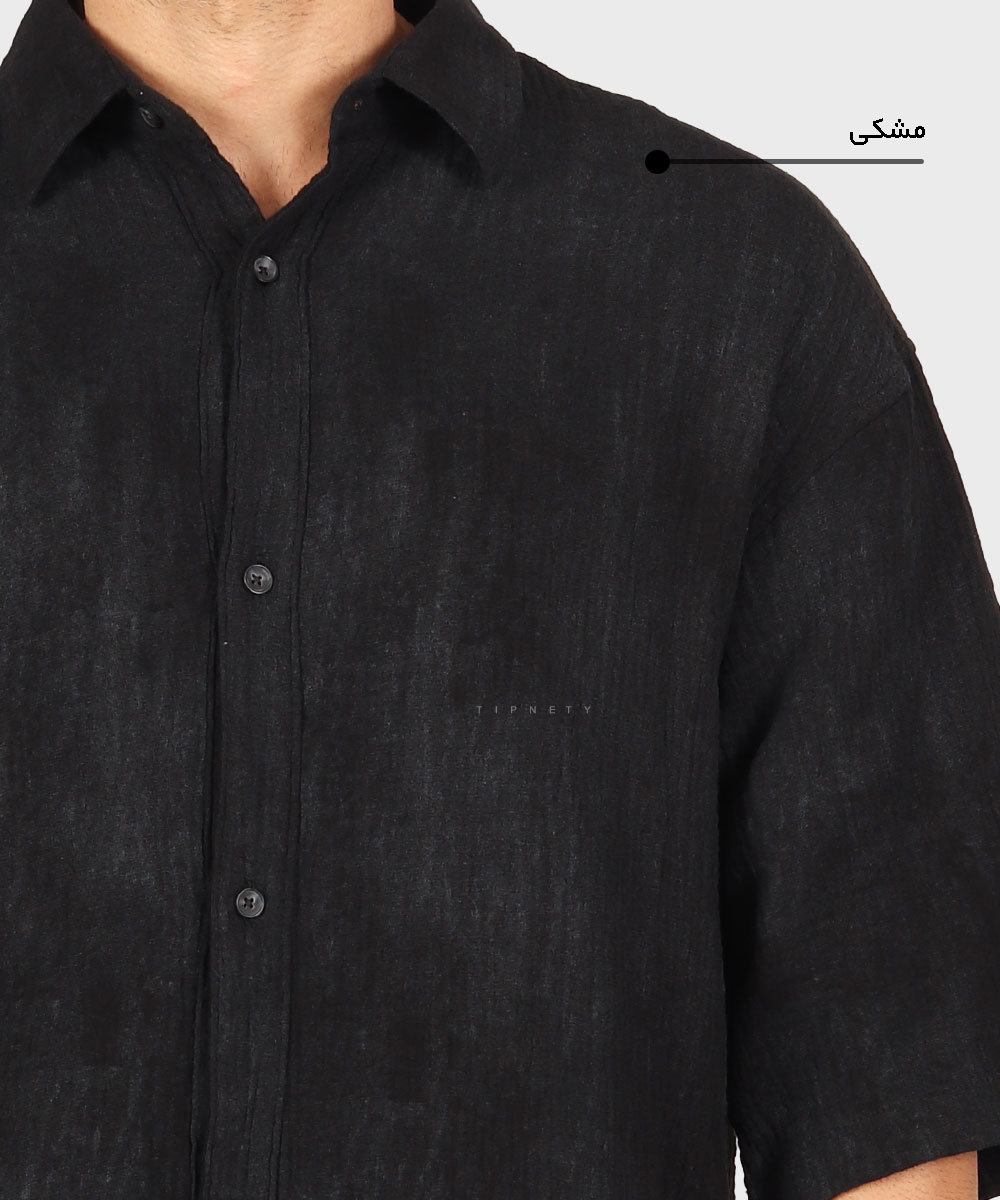                                     کرم خاکی آبی روشن سورمه ای قهوه ای مشکی لجنی پیراهن لش 2683  - تصویر 13