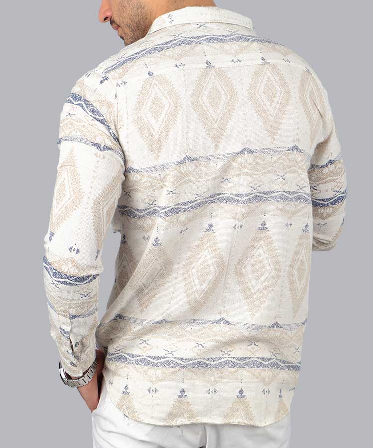                             کرم پیراهن یقه انگلیسی 0127  - تصویر 3