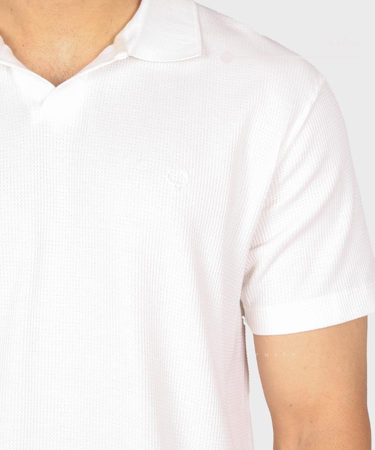                     سورمه ای کرم سفید سبز تیشرت یقه دار 2060  - تصویر 6