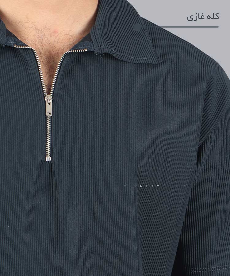                                                                                                                                                                                                                                                 کرم سفید مشکی کله غازی قهوه ای صدری طوسی تیشرت یقه دار 1703  - تصویر 5