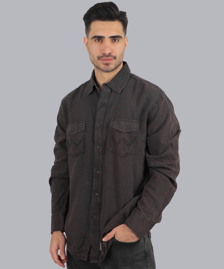 پیراهن مردانه آستین بلند جین 4138