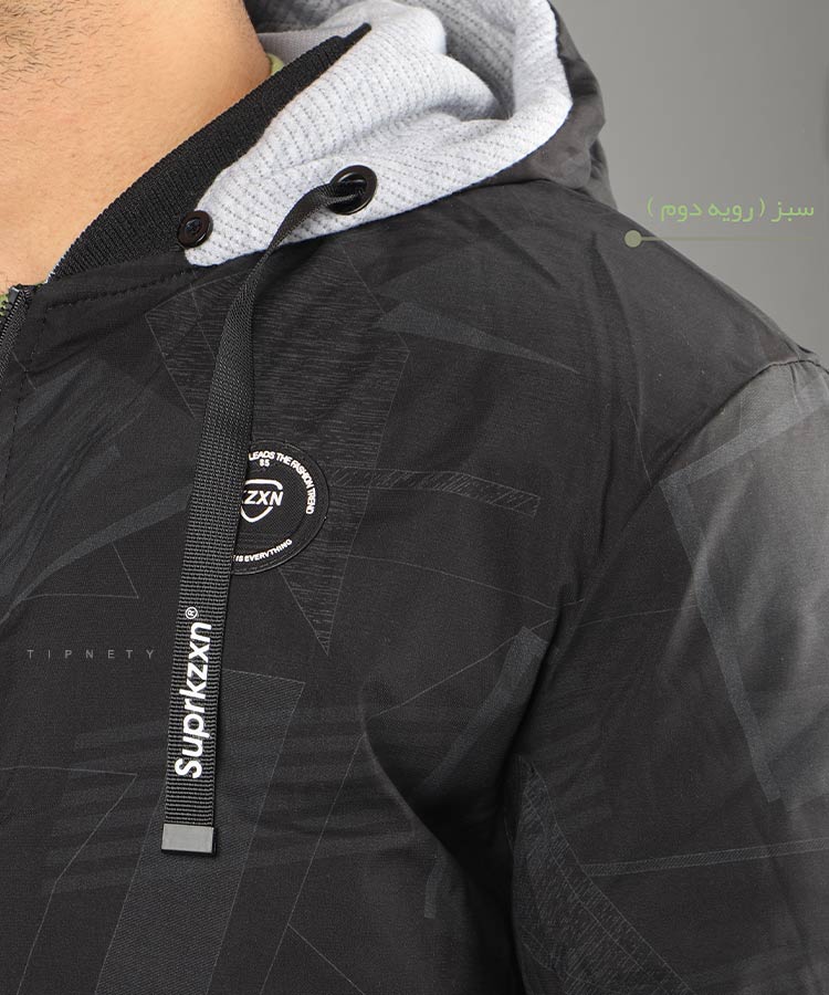                                                                                                                                                                           خاکی سبز   سفید           مشکی     زمستانه کاپشن 0133  - تصویر 8