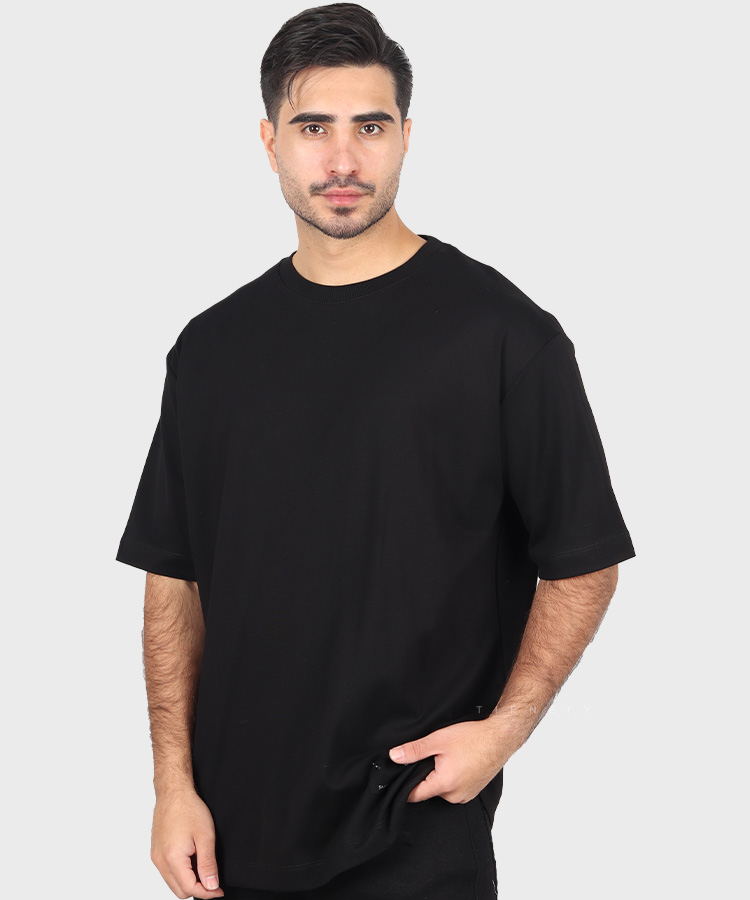 تیشرت لش مشکی مردانه برند تیپ نتی 8117