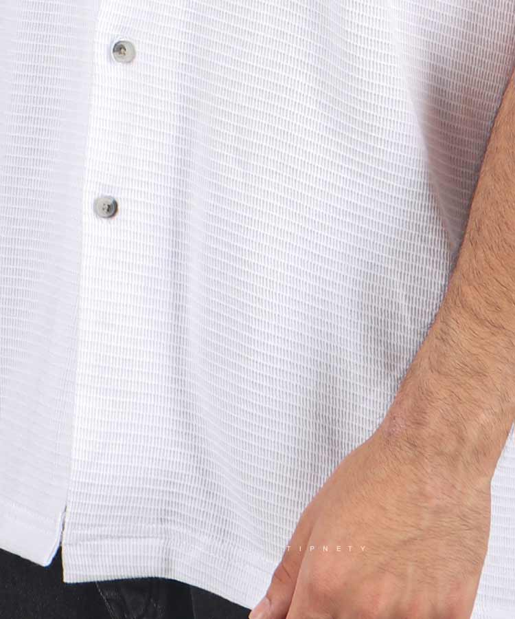                                                                 سفید مشکی طوسی پیراهن یقه انگلیسی 1162  - تصویر 5