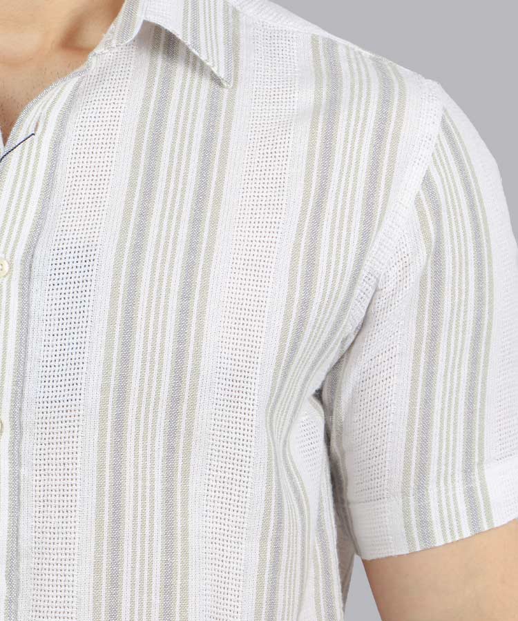 پیراهن آستین کوتاه مردانه کنفی 1231