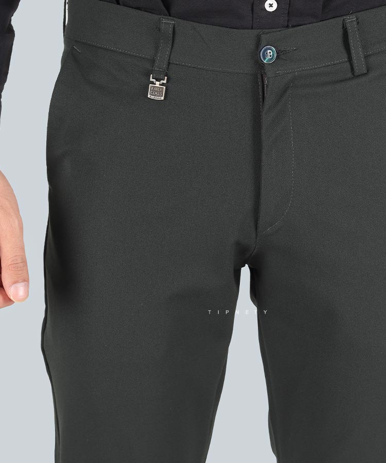                                     سبز شکلاتی طوسی سورمه ای مشکی شلوار پارچه ای فیت 5729  - تصویر 7