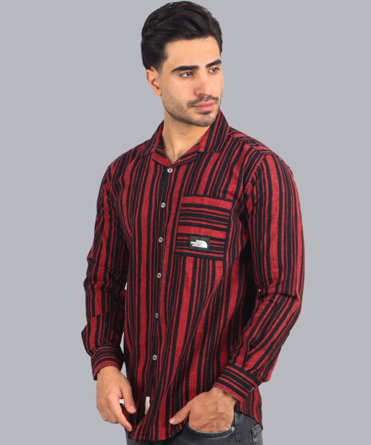 پیراهن آستین بلند یقه انگلیسی مردانه 0239