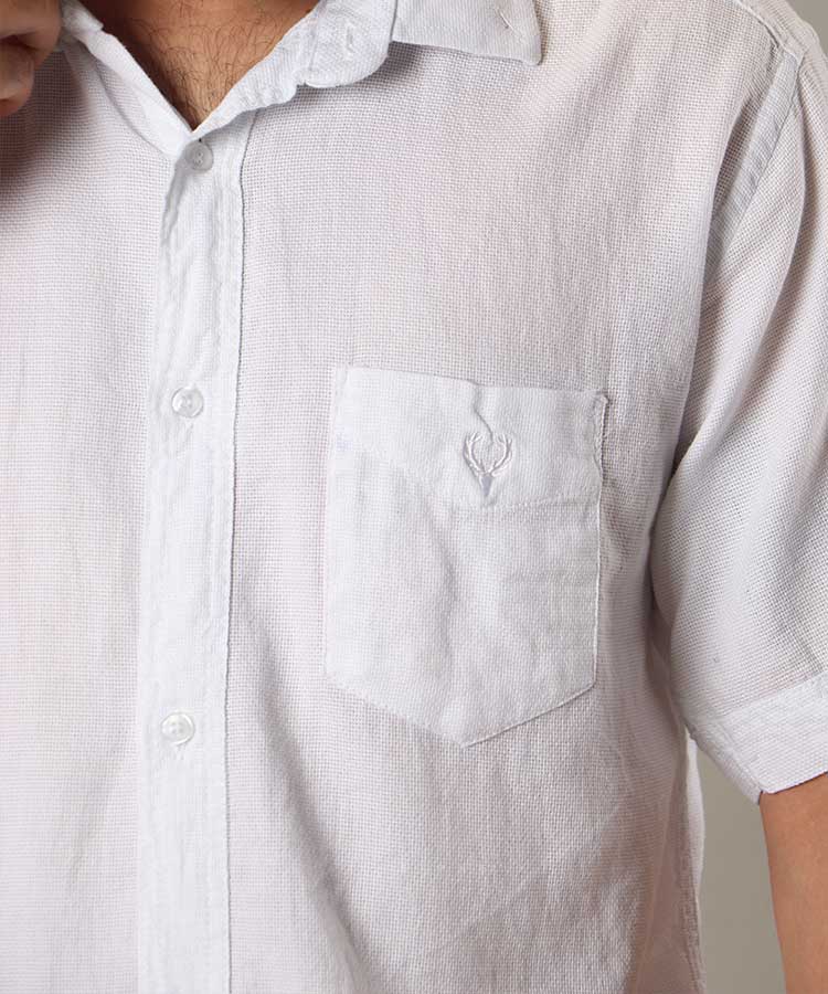                                                                                                                                                                                                 سورمه ای مشکی خاکی سفید لجنی سبز تند آبی پیراهن آستین کوتاه کلاسیک 4408  - تصویر 5