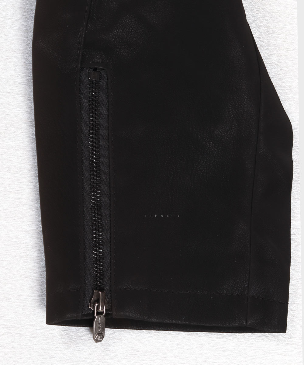       مشکی عسلی زمستانه کت چرم 2428  - تصویر 8