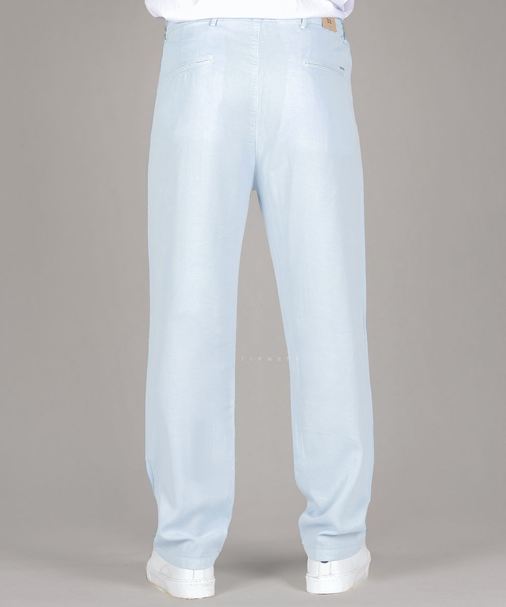                     لجنی قهوه ای طوسی روشن آبی روشن شلوار پارچه ای اسلش 0116  - تصویر 7