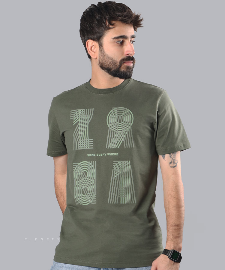 تیشرت طرح دار مردانه 1942