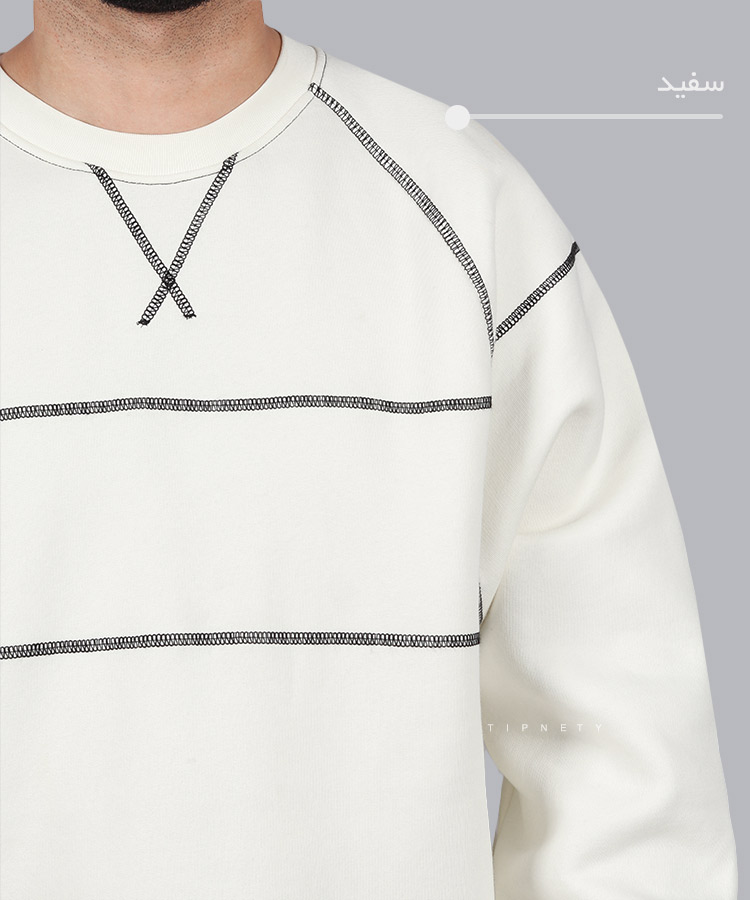                                     سفید دودی پاییزه پلیور 3498  - تصویر 6