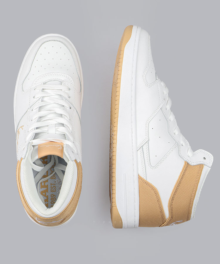 کتونی خردلی نیم ساق برند کارل کانی 8001