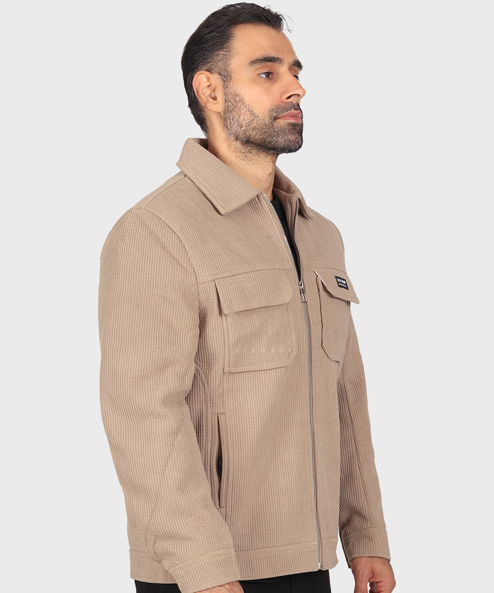                         خاکی صدری مشکی زمستانه کت کتان 2602  - تصویر 19