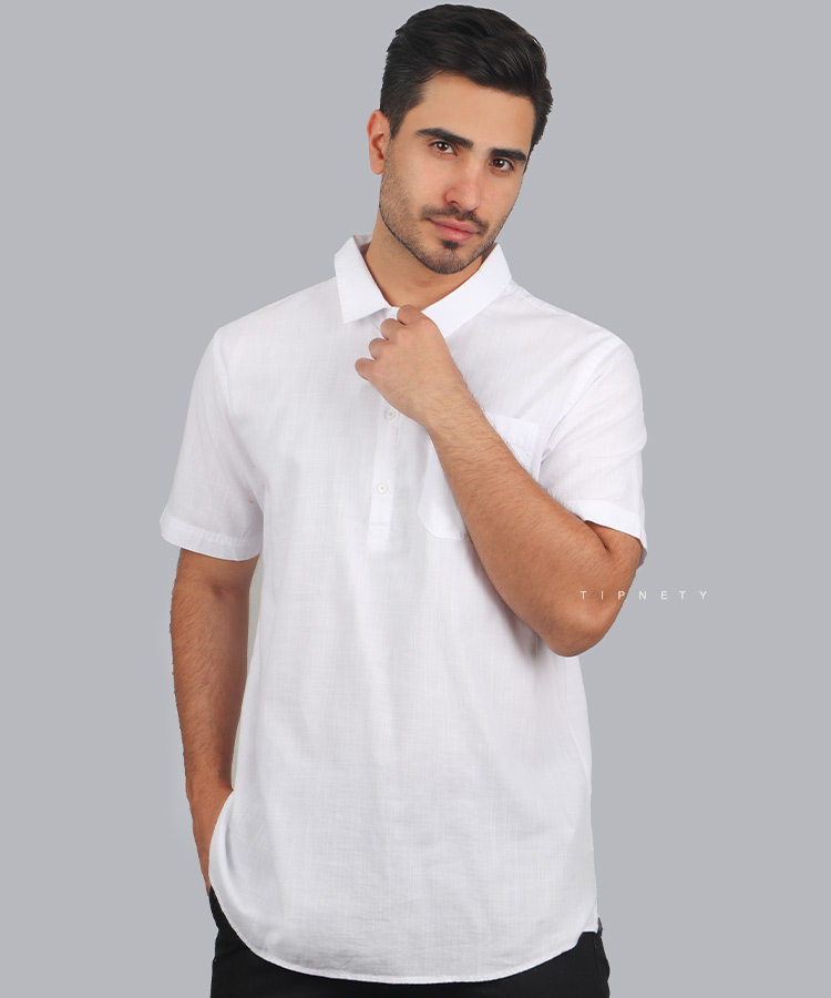                                                                 زیتونی سفید دارچینی پیراهن لش 5147  - تصویر 4