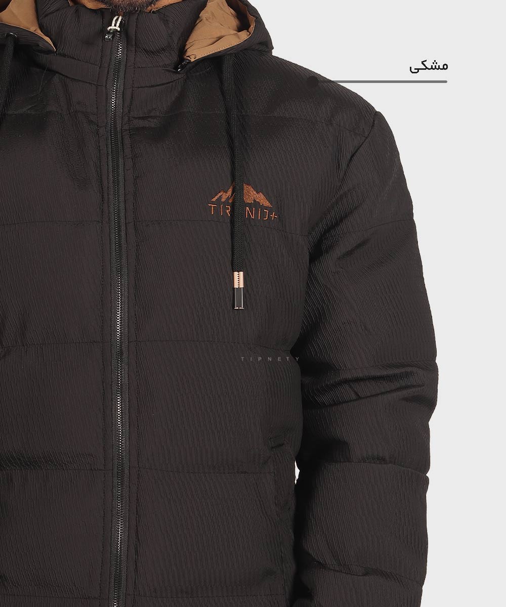                              مشکی خاکی سبز شیری زمستانه کاپشن 0292  - تصویر 6