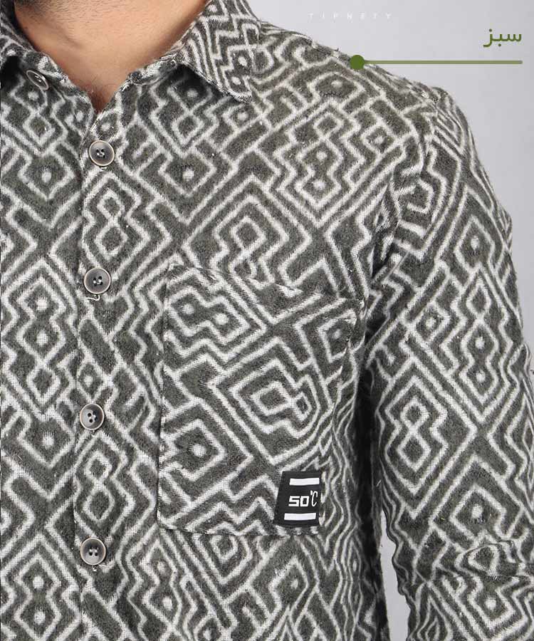                                                                         مشکی سبز پاییزه پیراهن 0740  - تصویر 5