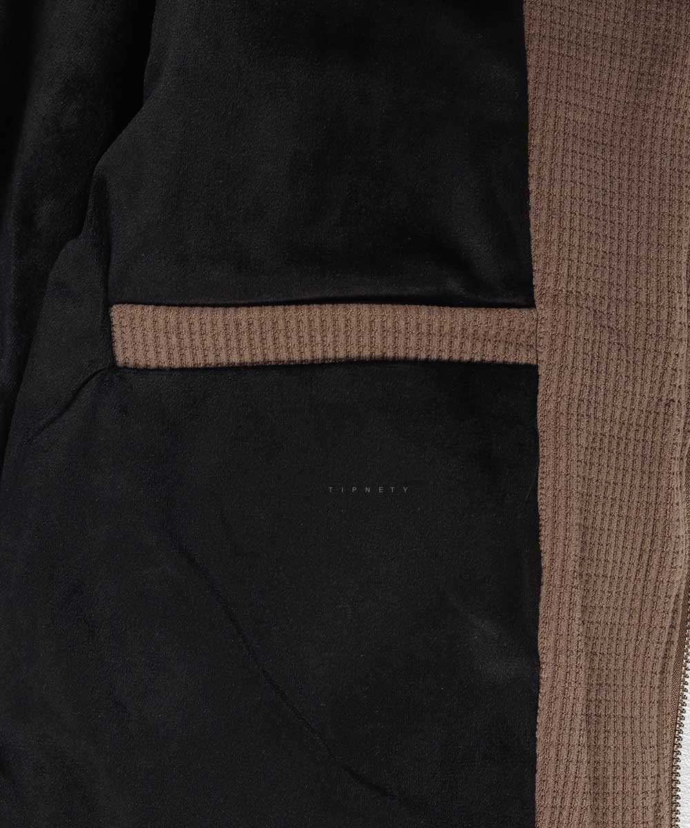                         خاکی طوسی صدری زمستانه کت کتان 2603  - تصویر 12