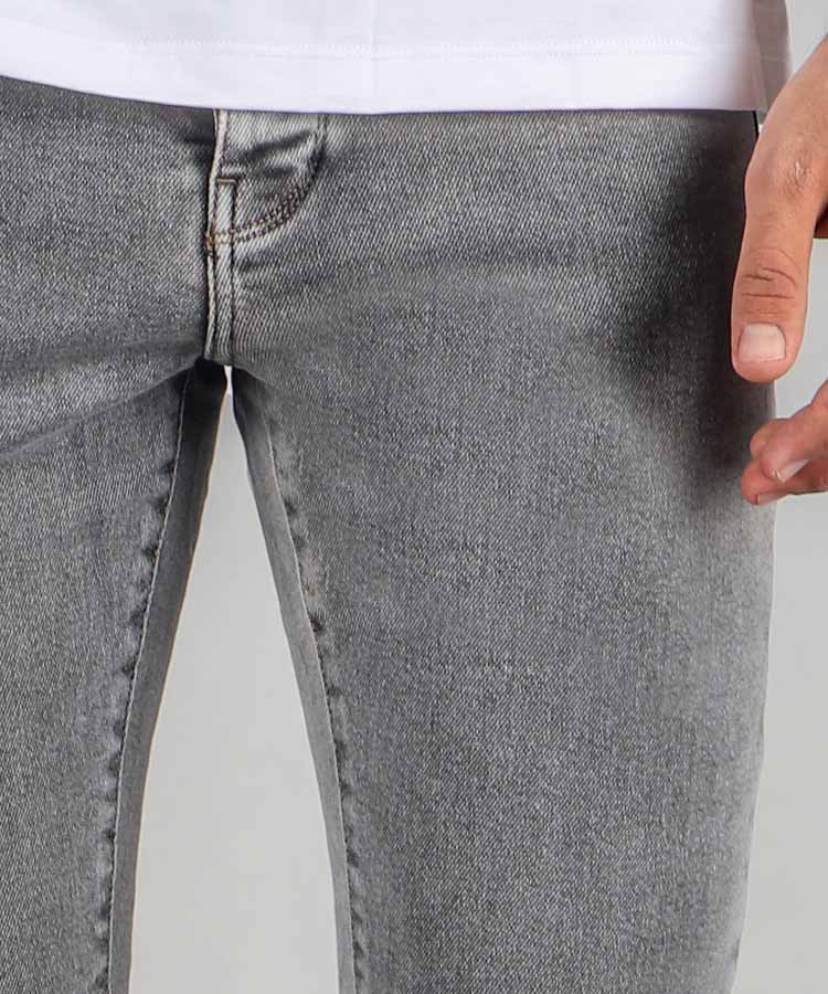 شلوار جین اسکینی مردانه طوسی 3689