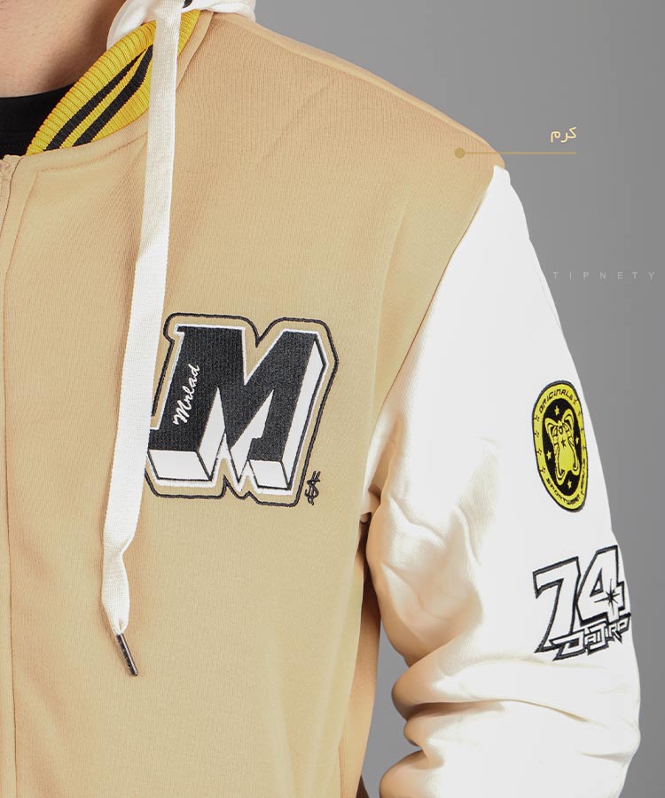                                                                                                                         مشکی سبز کرم پاییزه سویشرت 7756  - تصویر 6