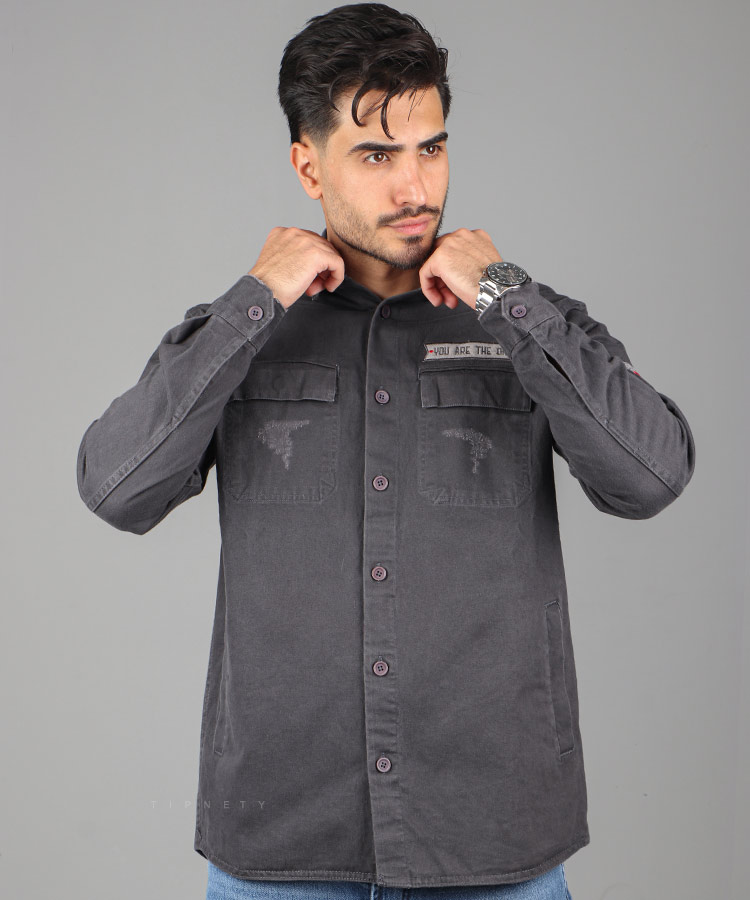                                                                                                 سورمه ای دودی مشکی زیتونی نخودی پاییزه ژاکت 2324  - تصویر 3