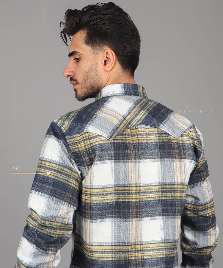                                                                                                                                                                 مشکی زرد شکلاتی آجری آبی ذغالی صدری پاییزه پیراهن 0781  - تصویر 7