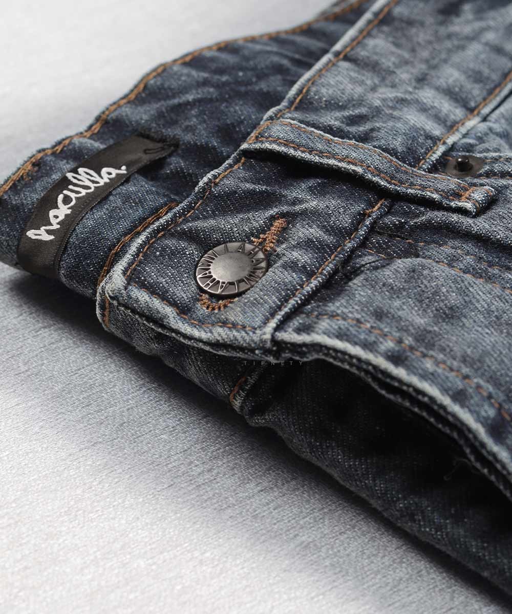   تیره       تیره آبی شلوار جین مام فیت 4907  - تصویر 9