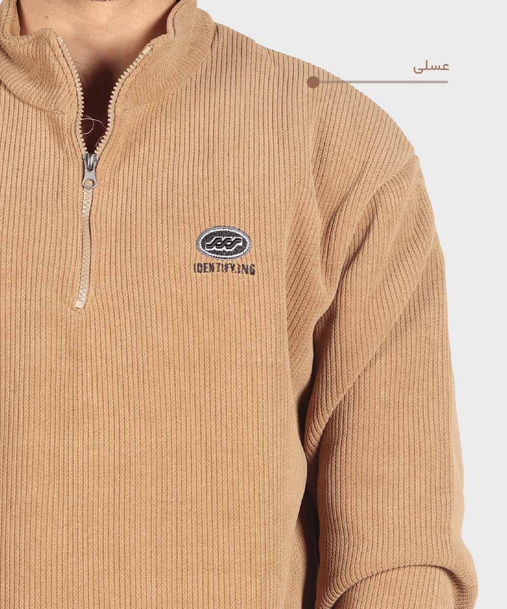           شیری مشکی عسلی خاکی پاییزه پلیور 6094  - تصویر 8