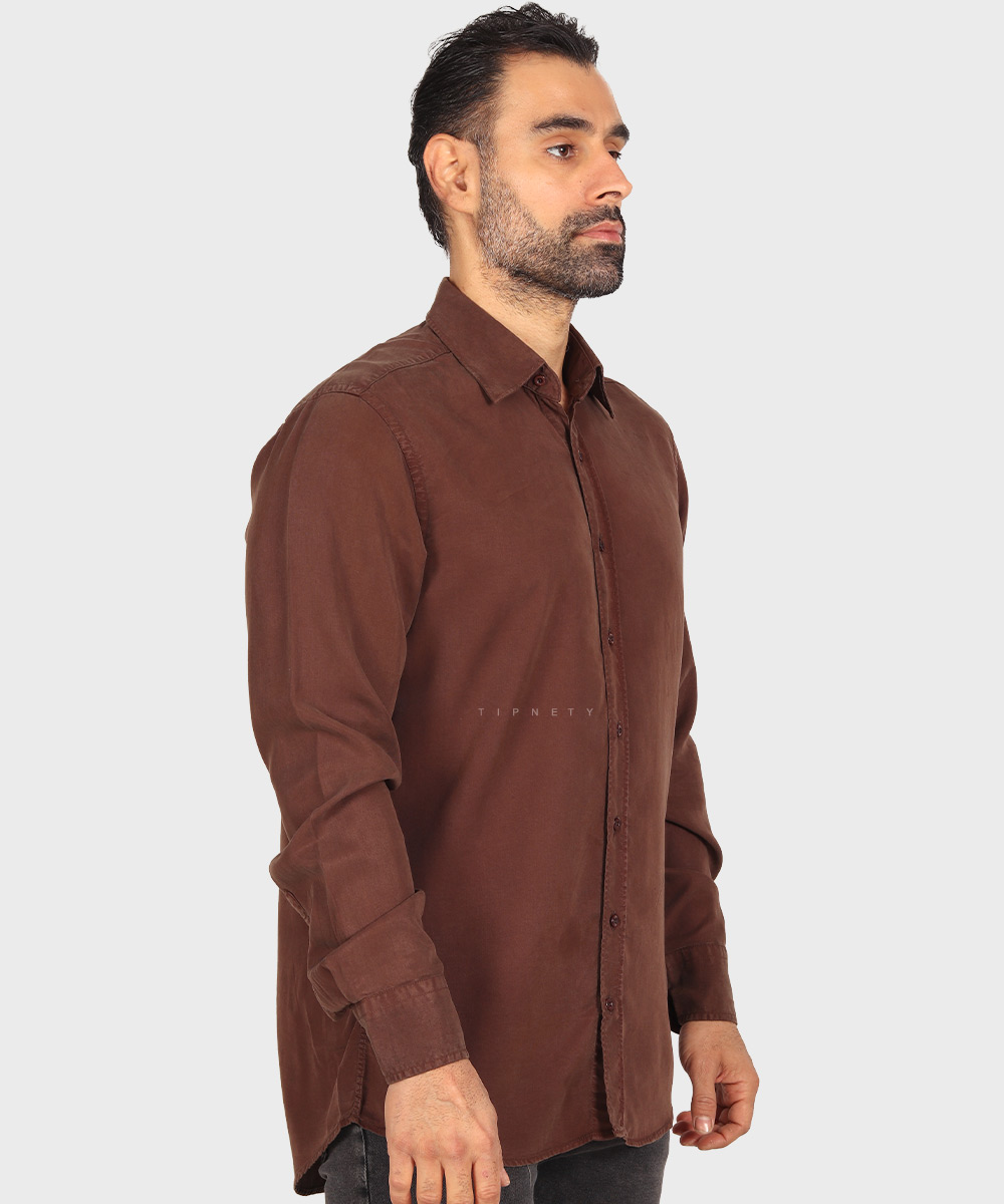                                                                         قهوه ای کرم تیره کرم روشن سفید آبی روشن لجنی مشکی سورمه ای پیراهن آستین بلند فیت 3970  - تصویر 34