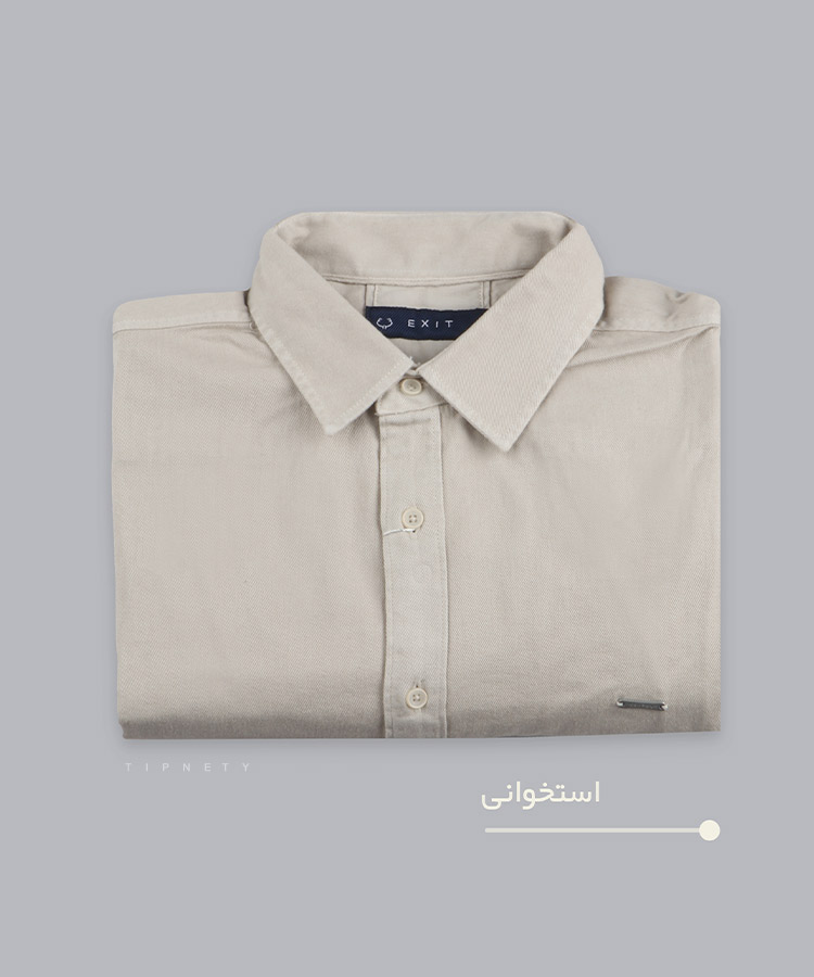                                                                                                                                                                                                                                                                                                                                               پیراهن آستین بلند فیت 5220 زیتونی استخوانی صدری طوسی نفتی یشمی کرم تیره پاییزه پیراهن 5220  - تصویر 6