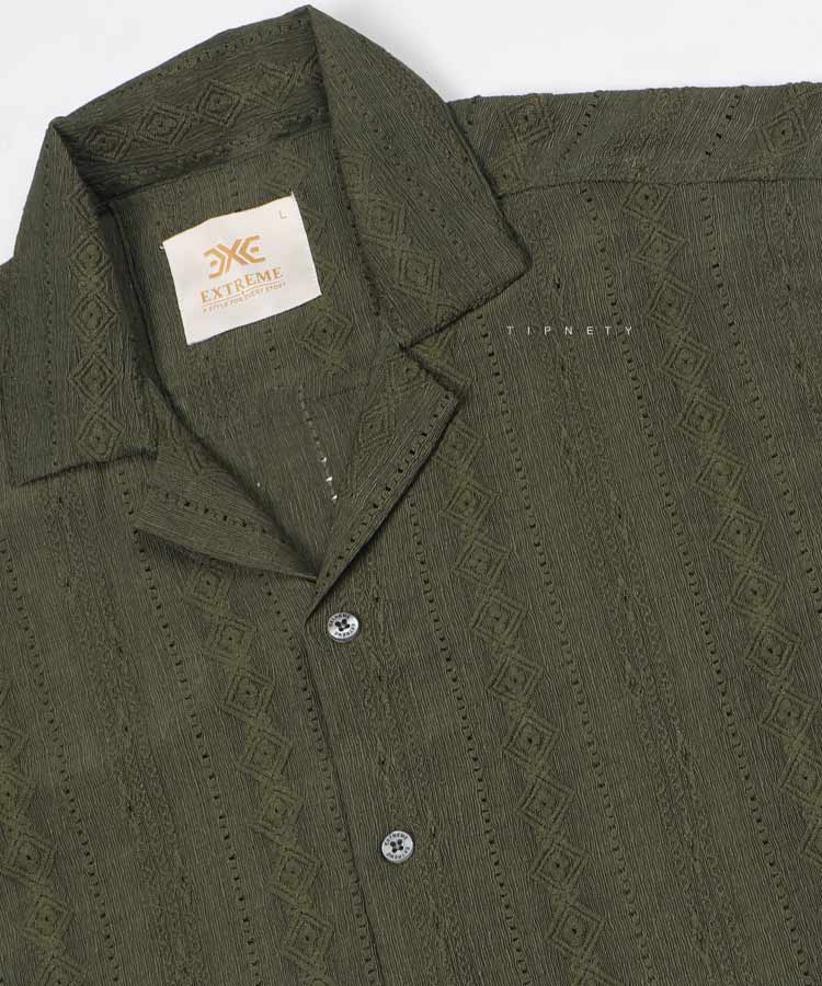                                                                         شتری مشکی سبز شیری طوسی پیراهن یقه انگلیسی 0332  - تصویر 12