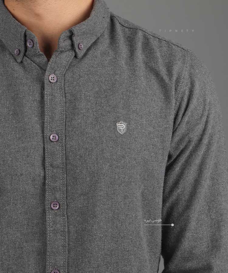                                                                                                                                                                                                                                                                               سورمه ای زرشکی کرم نفتی طوسی روشن طوسی تیره ذغالی یشمی پاییزه پیراهن 0784  - تصویر 5