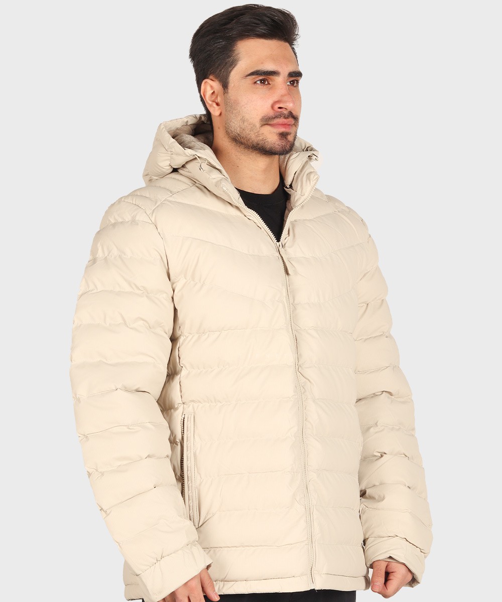 کرم مشکی سبز زمستانه کاپشن 6018  - تصویر 12