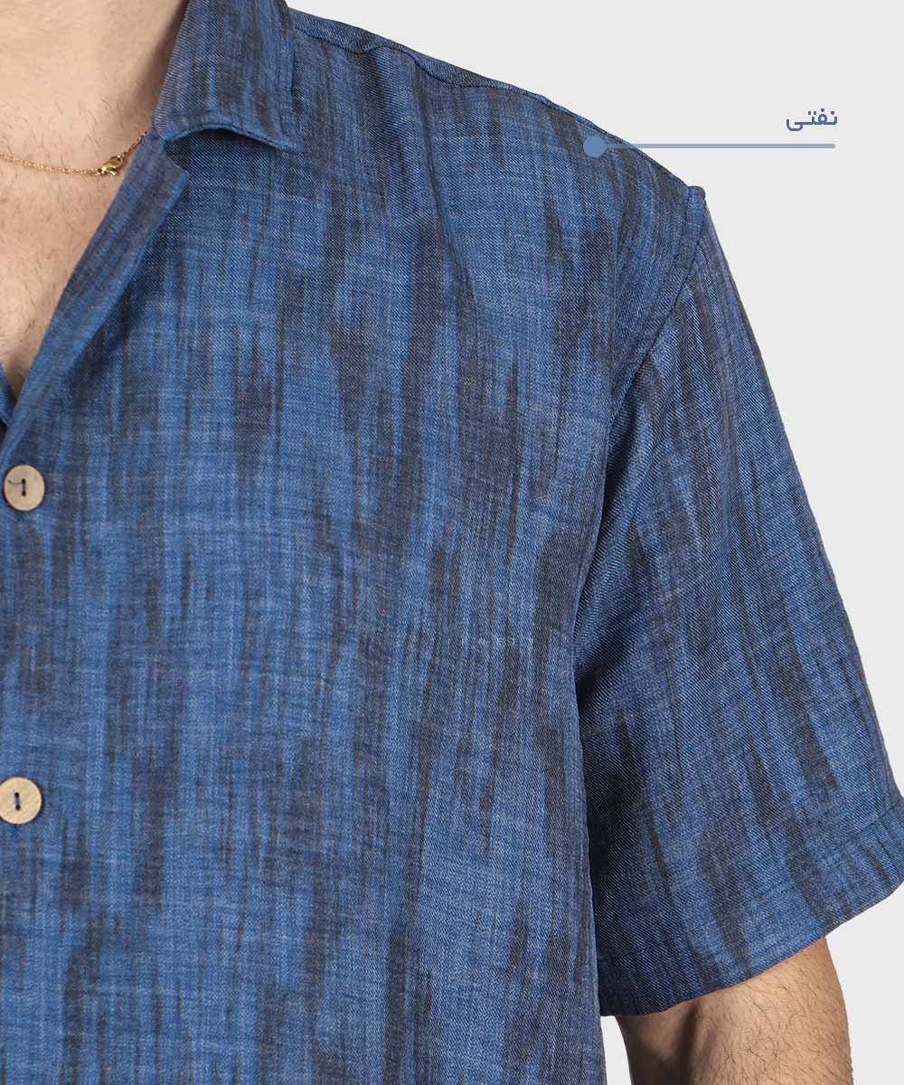                                               سفید نفتی نسکافه ای مشکی کرم پیراهن لش 2653  - تصویر 4