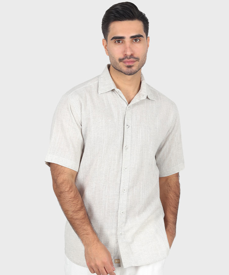                                     آبی تیره آبی روشن طوسی تیره طوسی روشن کرم پیراهن لش 4345  - تصویر 3