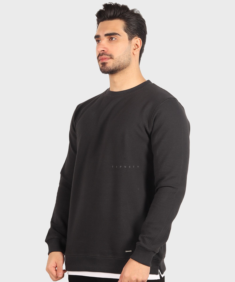                                                         لجنی سورمه ای نوک مدادی مشکی شیری کرم تیره پاییزه تیشرت 5632  - تصویر 19