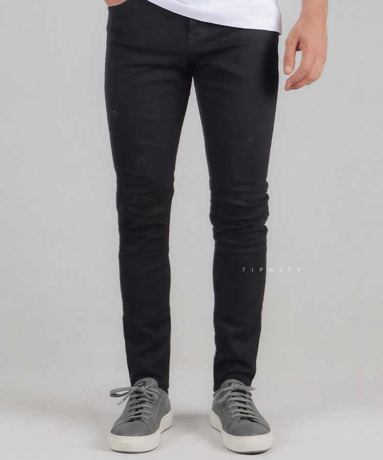 شلوار جین اسکینی مردانه مشکی 3663