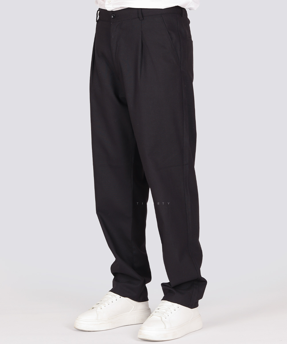                 مشکی شلوار پارچه ای لینن 4930  - تصویر 5