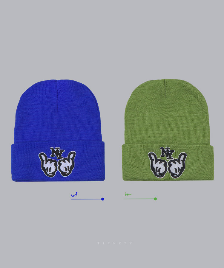 کلاه بافتنی زمستانه طرح نیویورک 5120