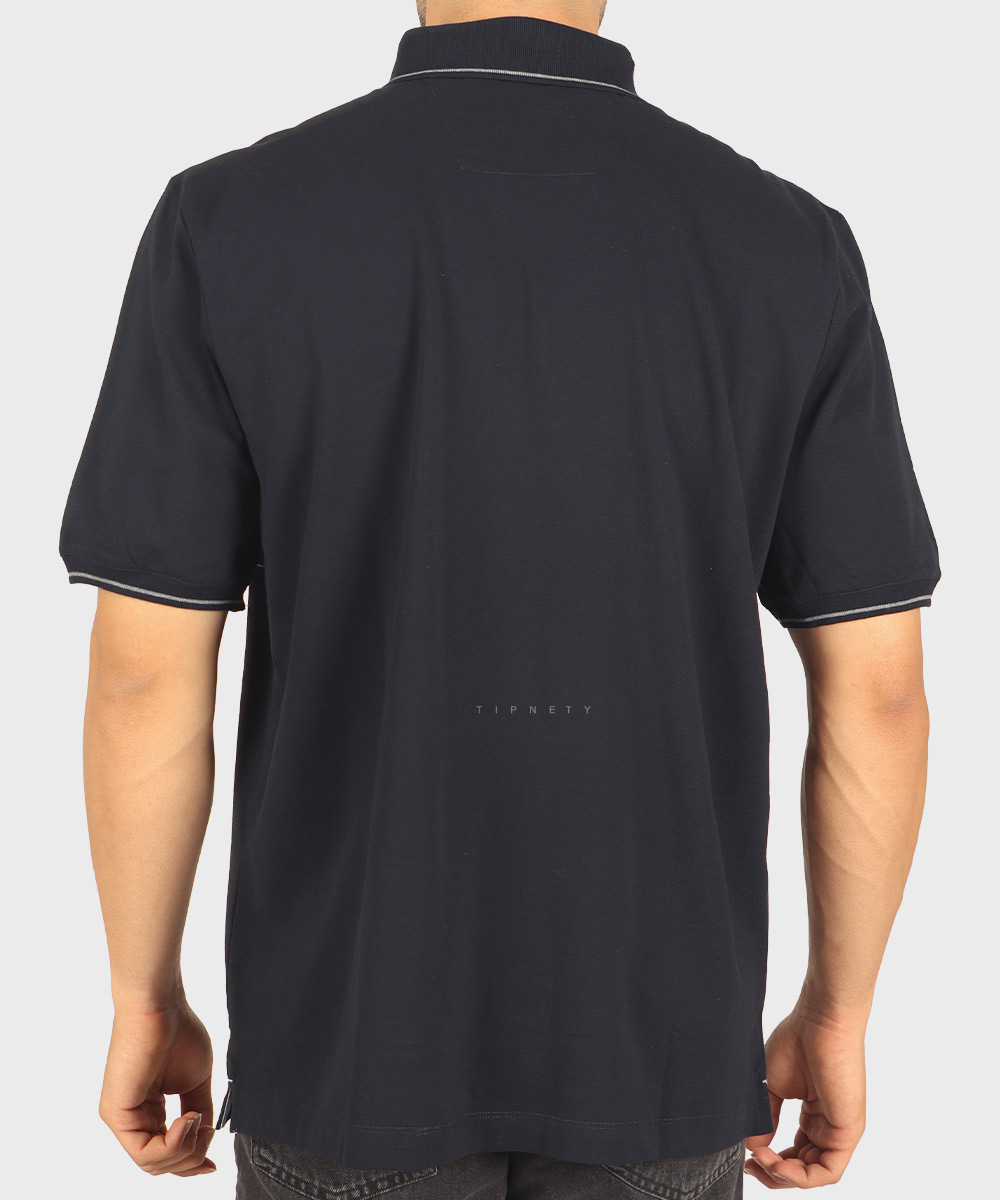                 ملانژ سورمه ای مشکی تیشرت یقه دار 0569  - تصویر 12